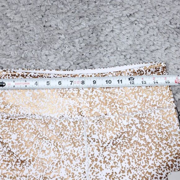 Zyia Active White Stay Gold Light N Tight High Rise 7/8 Leggings Size 14-16 - Picture 7 of 8
